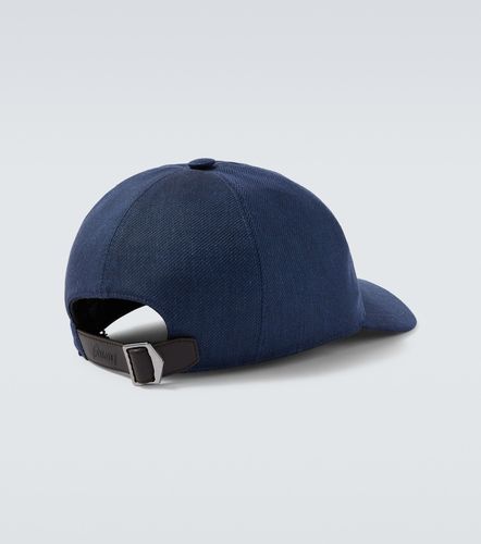 Cappello da baseball in lino e lana con logo - Brioni - Modalova