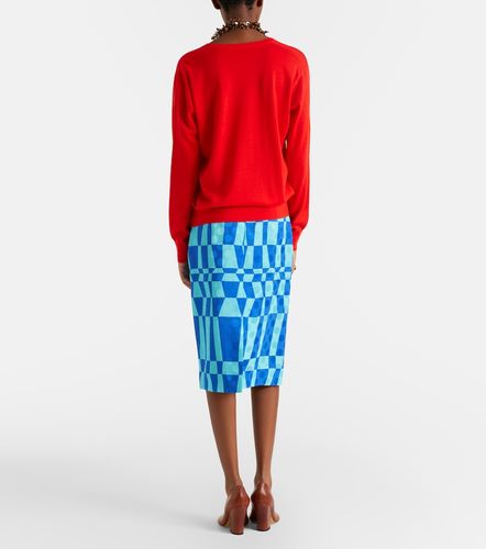 Printed pencil skirt - Dries Van Noten - Modalova