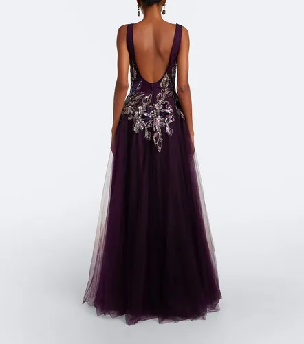 Vianna embellished tulle gown - Costarellos - Modalova