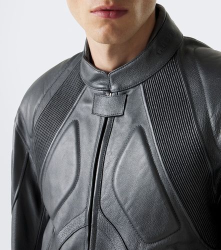 Gucci Giacca biker GG in pelle - Gucci - Modalova