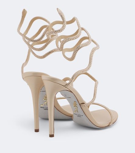 Cleo crystal-embellished satin sandals - Rene Caovilla - Modalova