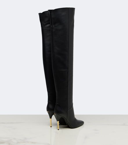 Botas mosqueteras de piel con VLogo - Valentino Garavani - Modalova