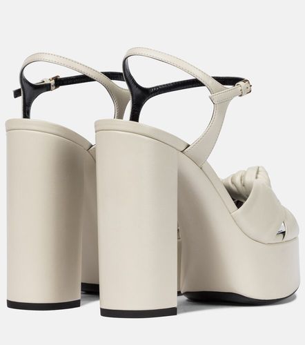 Bianca 125 leather platform sandals - Saint Laurent - Modalova