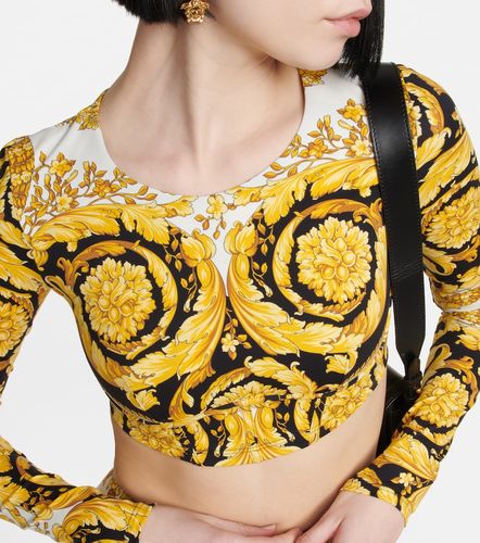 Versace Top cropped Barocco - Versace - Modalova