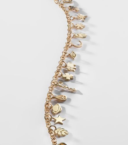 Brazalete de oro de 14 ct con colgantes - Sydney Evan - Modalova