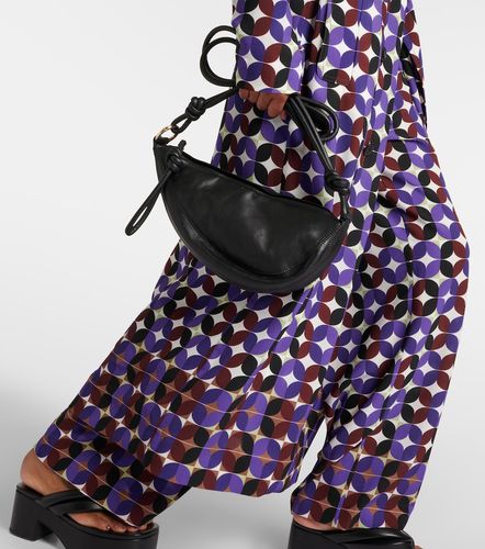 Printed double-breasted coat - Dries Van Noten - Modalova