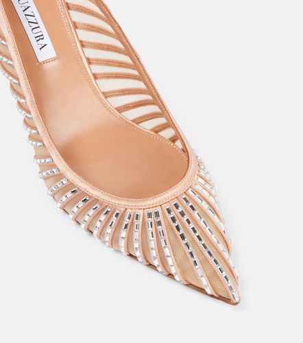 Salones Passions Crystal 65 de satén - Aquazzura - Modalova