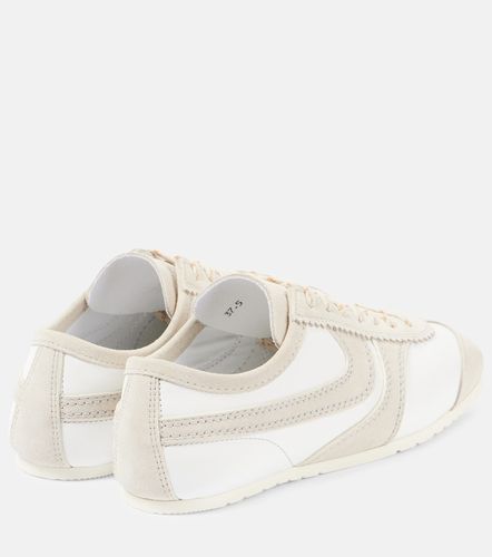 Suede-trimmed leather sneakers - Dries Van Noten - Modalova