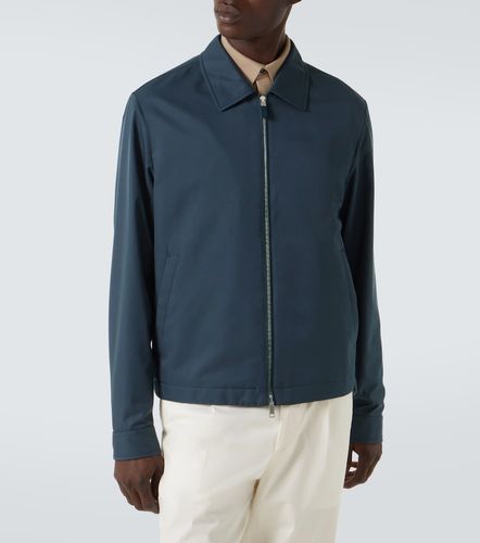 Zegna Leather-trimmed blouson - Zegna - Modalova