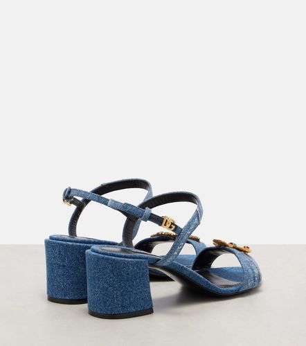 Embellished 60 denim sandals - Dolce&Gabbana - Modalova