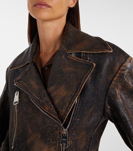 Catalina distressed leather biker jacket - Khaite - Modalova