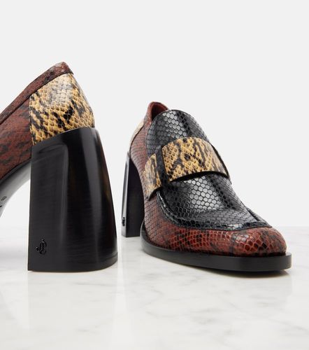 Tylor 95 snake-effect leather loafer pumps - Jimmy Choo - Modalova