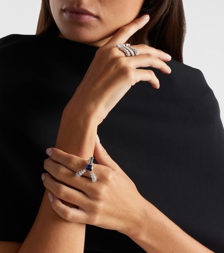 Reign Supreme 18kt white gold ring with sapphire and diamonds - Yeprem - Modalova