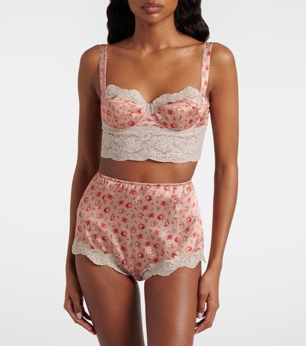 BH aus Seide und Baumwolle mit Spitze - Dolce&Gabbana - Modalova