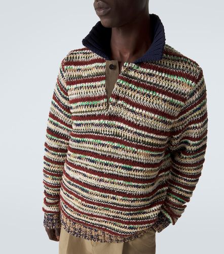 Sacai Polo in misto cotone a righe - Sacai - Modalova