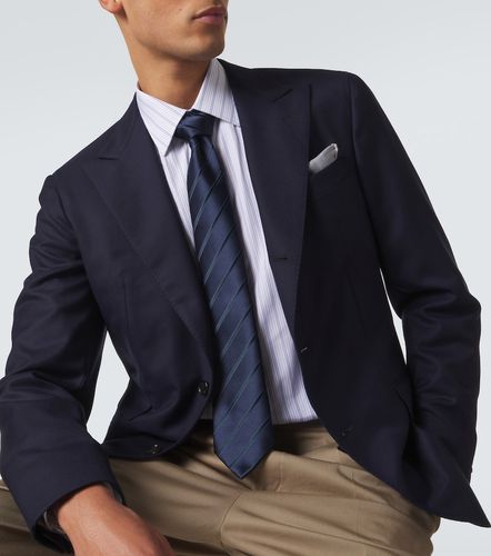 Cravatta in jacquard di seta a righe - Charvet - Modalova