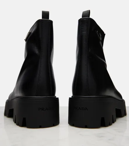 Prada Leather platform ankle boots - Prada - Modalova
