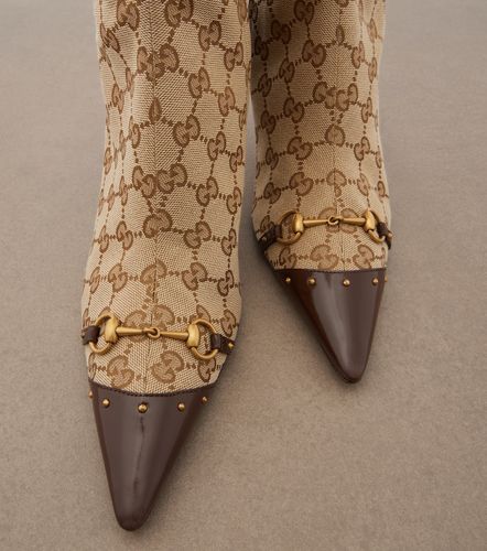 Botas altas Savoy de lona con GG - Gucci - Modalova