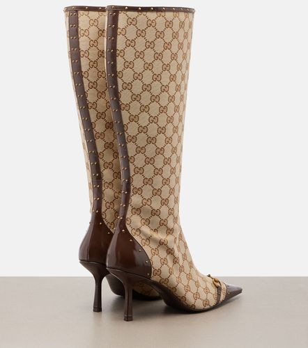 Gucci Stivali Savoy in canvas GG - Gucci - Modalova
