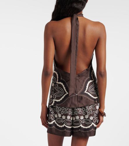 Top Solal de seda estampado - Nili Lotan - Modalova