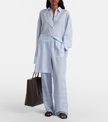 Camicia in misto cotone con ricamo - Toteme - Modalova