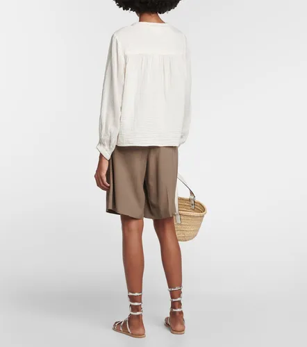 Velvet Blusa in cotone con fiocco - Velvet - Modalova