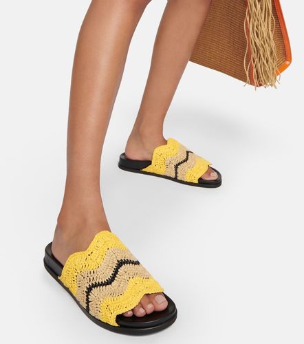 X No Vacancy Inn Fussbett raffia-effect slides - Marni - Modalova