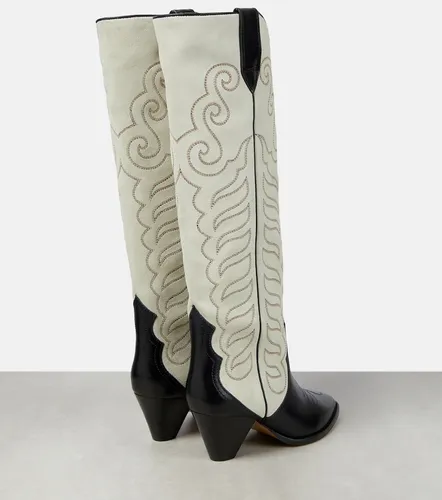 Botas cowboy Liela de piel y ante - Isabel Marant - Modalova