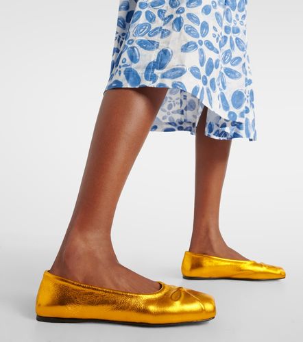 Marni Bailarinas Little Bow de piel - Marni - Modalova