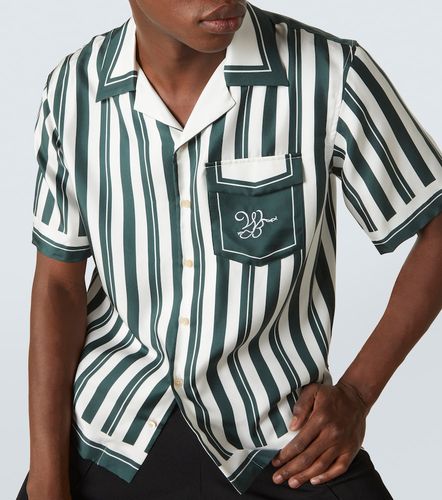 Camicia bowling June in seta a righe - Wales Bonner - Modalova