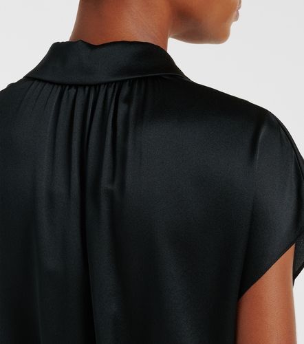 Vince Ruched silk satin top - Vince - Modalova