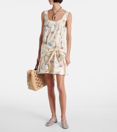 Vestido corto de algodón estampado - Rabanne - Modalova