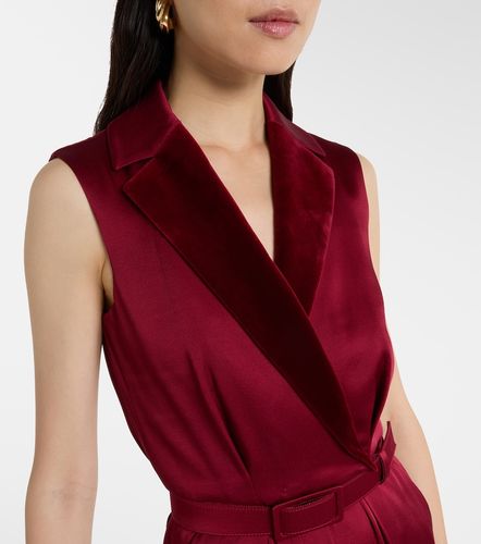 Jumpsuit Scalata in raso con velluto - Max Mara - Modalova