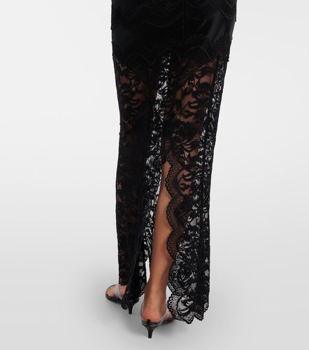 Maxikleid aus Jersey mit Spitze - Rabanne - Modalova