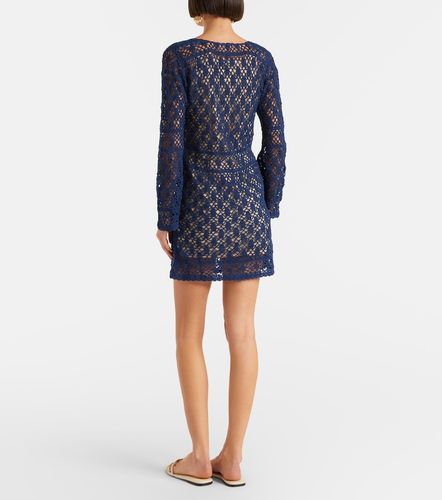 Vestido corto Bianca de croché de algodón - Anna Kosturova - Modalova