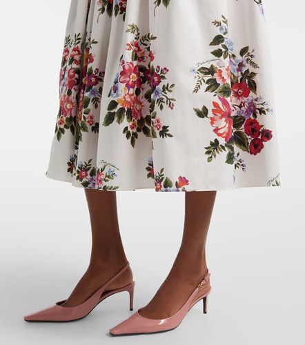 Bedrucktes Bustier-Kleid aus Baumwolle - Dolce&Gabbana - Modalova