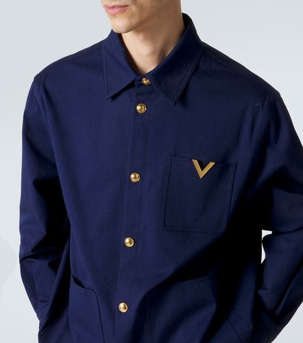 Sobrecamisa de gabardina de algodón con VGold - Valentino - Modalova