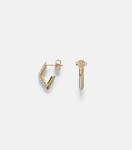 Pendientes de aro oro de 14 ct con diamantes - Sydney Evan - Modalova