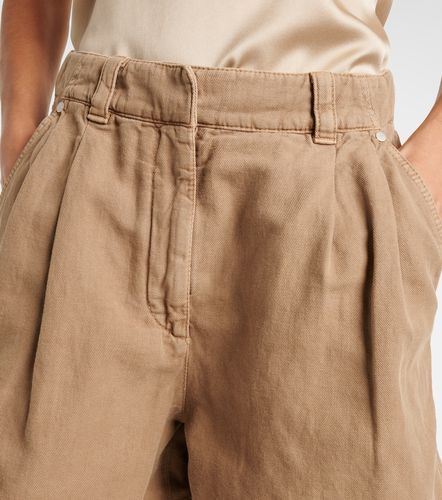 Bermuda in cotone e lino - Brunello Cucinelli - Modalova