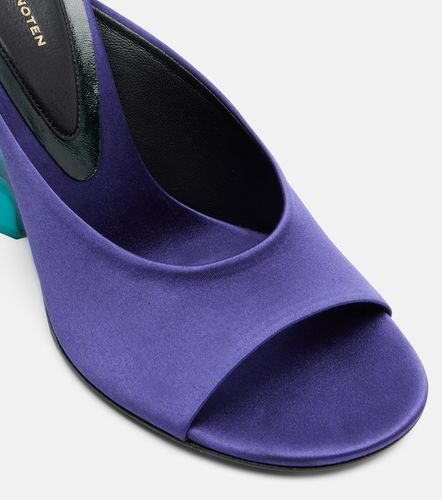 Mules con cuña de satén - Dries Van Noten - Modalova