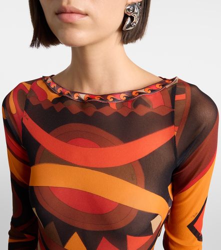 Pucci Top cropped Vivara in tulle - Pucci - Modalova