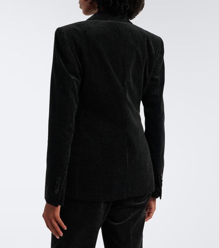 Blazer in velluto di cotone a pois - Tom Ford - Modalova