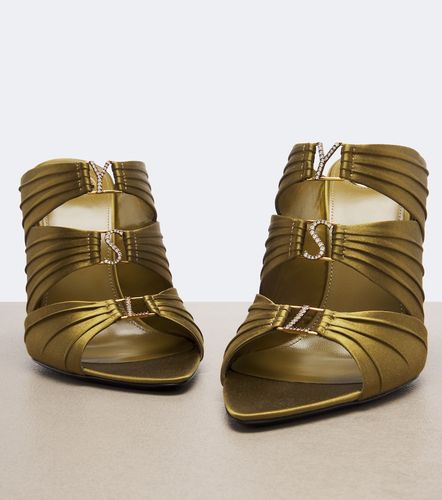 Mules Emilie in raso crêpe - Saint Laurent - Modalova