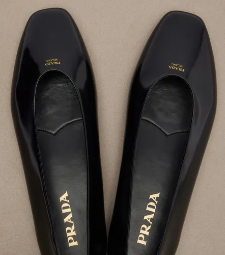 Prada Leather ballet flats - Prada - Modalova