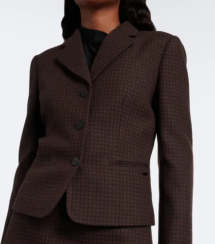 Blazer en mezcla de lana de pata de gallo - Gucci - Modalova