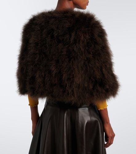 Yves Salomon Cropped feather jacket - Yves Salomon - Modalova