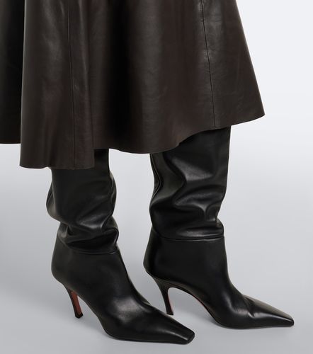 Yves Salomon Leather midi skirt - Yves Salomon - Modalova