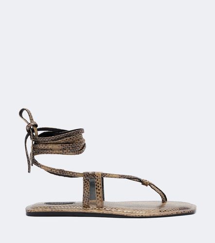 Raslo snake-effect leather sandals - A.Emery - Modalova