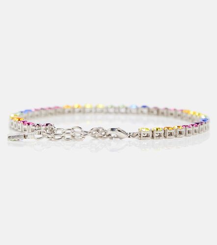Tennis crystal-embellished anklet - Amina Muaddi - Modalova