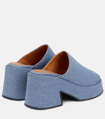 Ganni Platform denim mules - Ganni - Modalova
